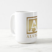 ALUXIE klassische weiße Tasse (Vorderseite Links)