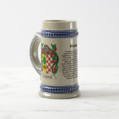 Alvarez Familien-Wappen Stein Bierglas (Vorderseite Links)