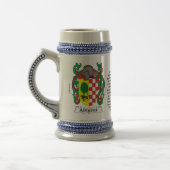 Alvarez Familien-Wappen Stein Bierglas (Links)
