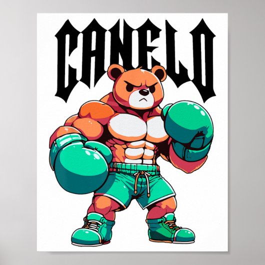 Alvarez Mexicano Boxbär Mexican Pride Patriot Poster (Vorne)