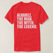 AlvarezAlvarez Familienname Alvarez Nachname Alvar T-Shirt (Design vorne)