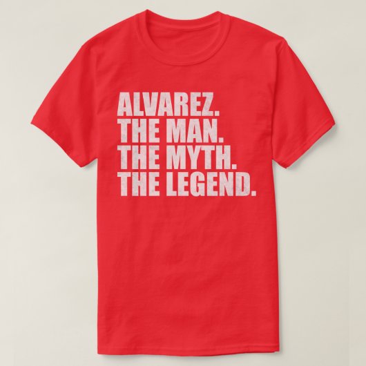 AlvarezAlvarez Familienname Alvarez Nachname Alvar T-Shirt (Design vorne)
