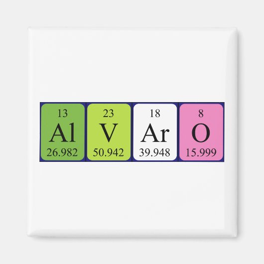 Alvaro Periodenmagnet Magnet (Vorne)