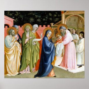 Alvaro Pirez die Darstellung im Tempel Poster