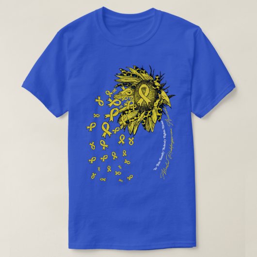 Alveolar Rhabdomyosarkom Aufklärungssonnenblume no T-Shirt (Design vorne)