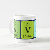 Alverta Periodenname Tasse (Vorderseite Links)
