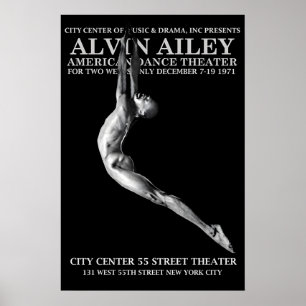 Alvin Ailey 1971 Modern Dance Poster Druck 1