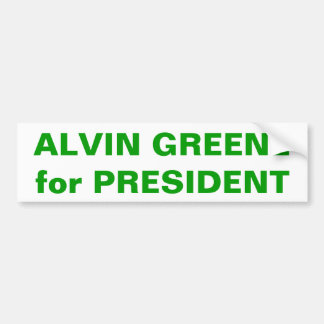 ALVIN GREENE für PRÄSIDENTEN Autoaufkleber