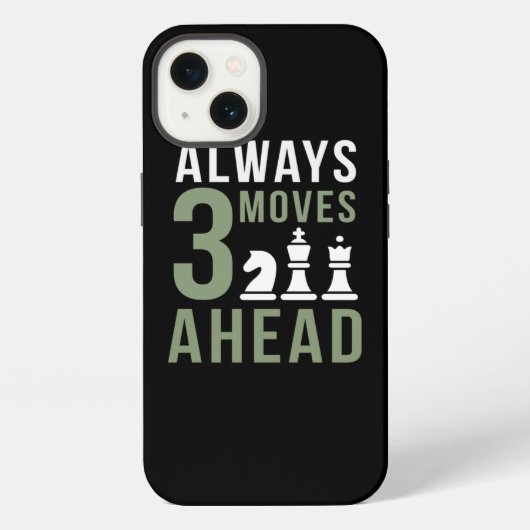 Always 3 Moves Ahead Chess iPhone Hülle (Rückseite)