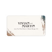 Always and for Eternity Wedding Address Adressaufkleber (Vorne)