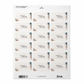 Always and for Eternity Wedding Address Adressaufkleber (Vorne)