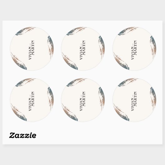 Always and for Eternity Wedding Runder Aufkleber (Blatt)