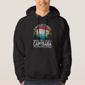 Always Be A Capybara   Capybara Quote Retro Hoodie (Vorderseite)