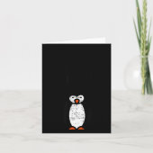 Always Be Yourself Funny Penguin Quote Design  Karte (Vorderseite)