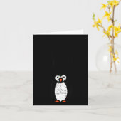 Always Be Yourself Funny Penguin Quote Design  Karte (Gelbe Blume)