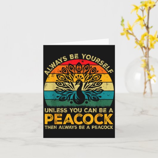 Always Be Yourself Unless You Can Be A Pea Funny P Karte (Gelbe Blume)