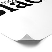 Always Bet On Black Funny Proud Black Woman Quote Poster (Ecke)