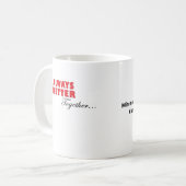 Always Better Together Minimal Aesthetic  Kaffeetasse (Vorderseite Links)