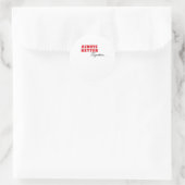 Always Better Together Minimal Aesthetic  Runder Aufkleber (Tasche)