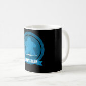 Always Blue Meeple Design Kaffeetasse (VorderseiteRechts)