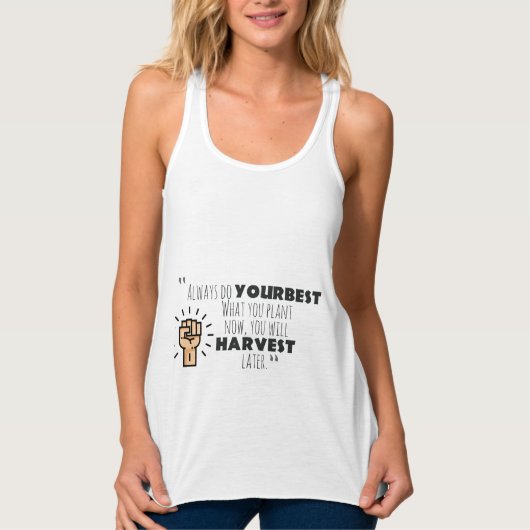 always do your best motivational design  tank top (Vorderseite)