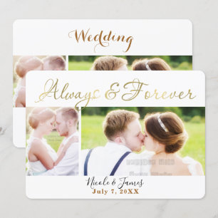 ALWAYS & FOREVER GOLDENE HOCHZEIT 4 Fotos Foto Einladung