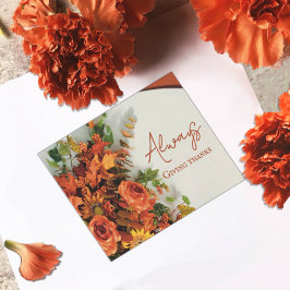 Always Giving Thanks Postkarte
