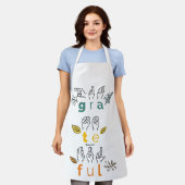 Always Grateful Sign Language Schürze (Getragen)