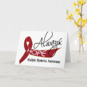 Always Hope Multiple Myeloma Karte (Gelbe Blume)