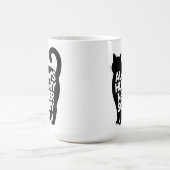 Always Hungry Never Sorry Fat Black Cat Humor Kaffeetasse (Mittel)