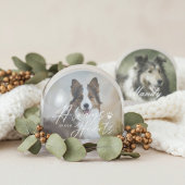 Always In Our Hearts Pet Photo Memorial Keepsake Schneekugeln