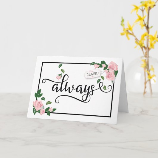 Always - It's When I will Be There for You Karte (Gelbe Blume)