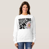 "Always Keep Smiling" Groovy 70s Font Sweatshirt (Vorne ganz)