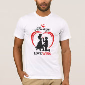 Always Love Wins Unisex Bella Canvas Tee (Vorderseite)