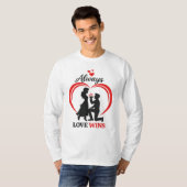 Always Love Wins Unisex Long Sleeve Shirt (Vorne ganz)