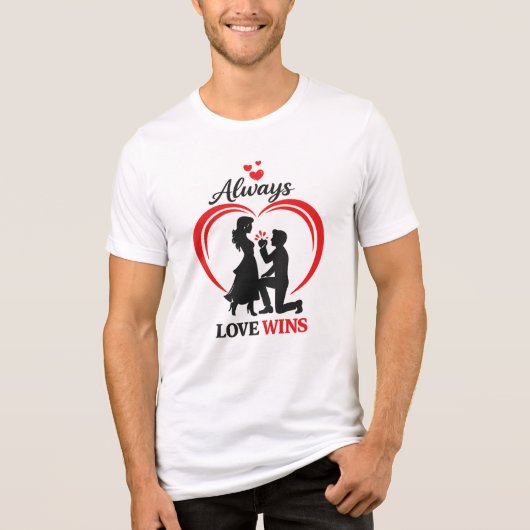 Always Love Wins Unisex Tri Blend Tee (Vorderseite)