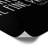 Always Read The Fine Print I'm Pregnant Pregnancy Poster (Ecke)