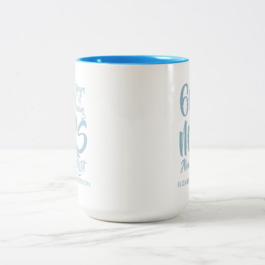 Always Right Fun 60th Wedding Anniversary Zweifarbige Tasse (Mittel)