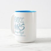 Always Right Fun 60th Wedding Anniversary Zweifarbige Tasse (Vorderseite Links)
