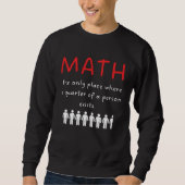 Always Right Math Teacher Sweatshirt (Vorderseite)