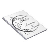 Always Sister/Schwestern und Freunde für immer Notizblock (Rechte Seite)