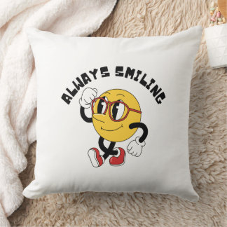 Always Smiling Cute Emoji Pillow Kissen