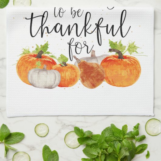 Always Something to be Thankful For Geschirrtuch (Gefaltet)