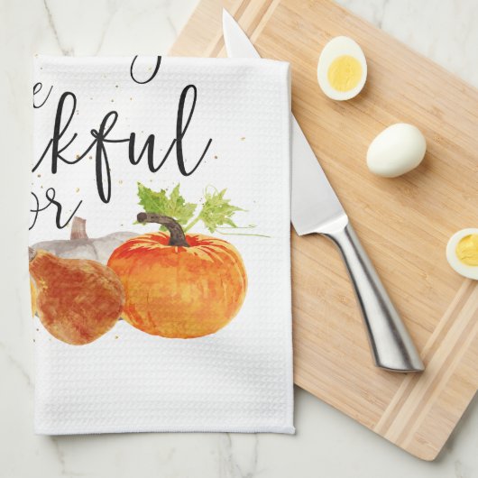 Always Something to be Thankful For Geschirrtuch (Viertel Falte)