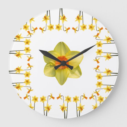 Always Spring Große Wanduhr (Vorderseite)