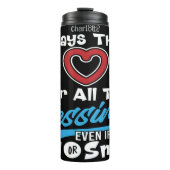 Always Thank God For Blessings Thermosbecher (Vorderseite)