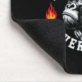 Always Tired Never Broke Funny Monkey (2 Sided) Mousepad (Ecke)