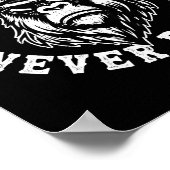 Always Tired Never Broke Funny Monkey (on Back) Poster (Ecke)