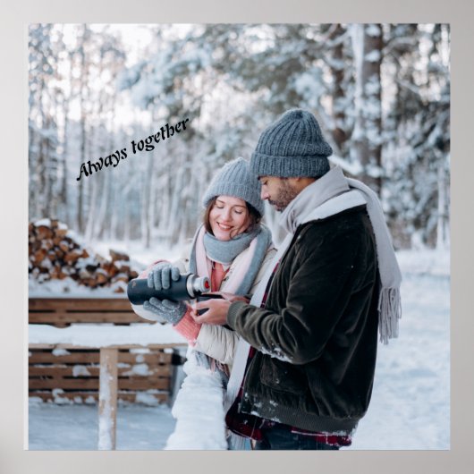 Always together metal print acrylic print poster (Vorne)