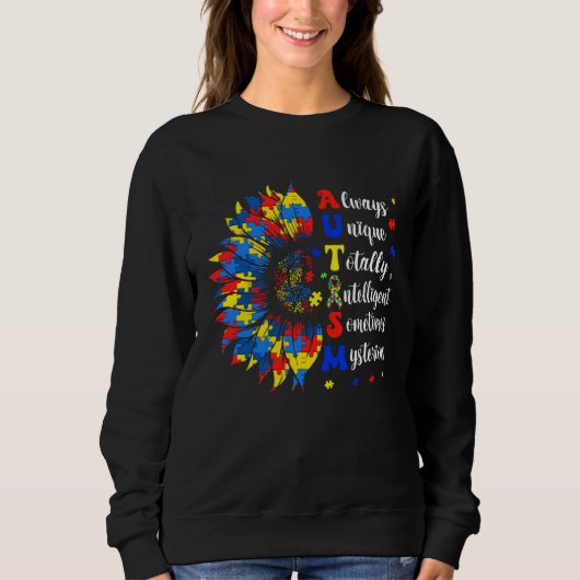 Always Unique Totally Intelligent Sometimes Myster Sweatshirt (Vorderseite)